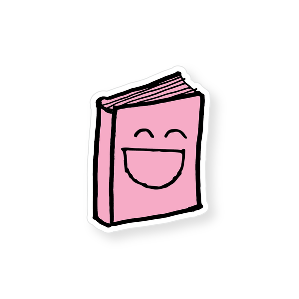Smiling Book Sticker