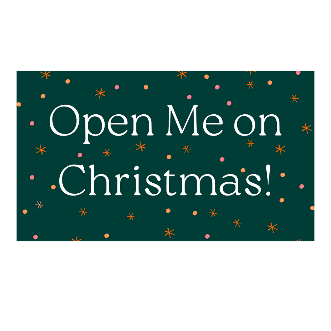 Open Me on Christmas! Sticker