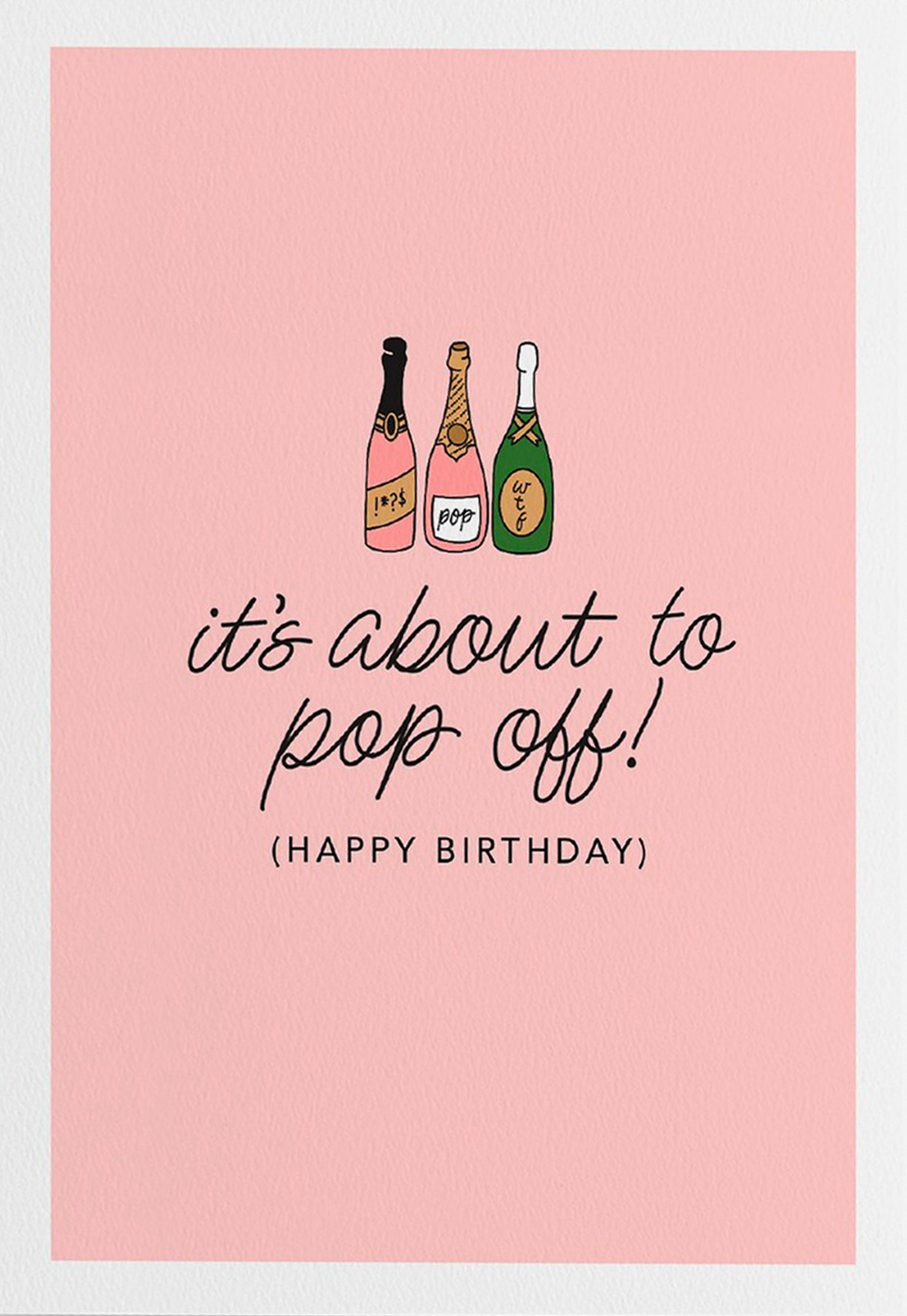 Pop Off Birthday Card