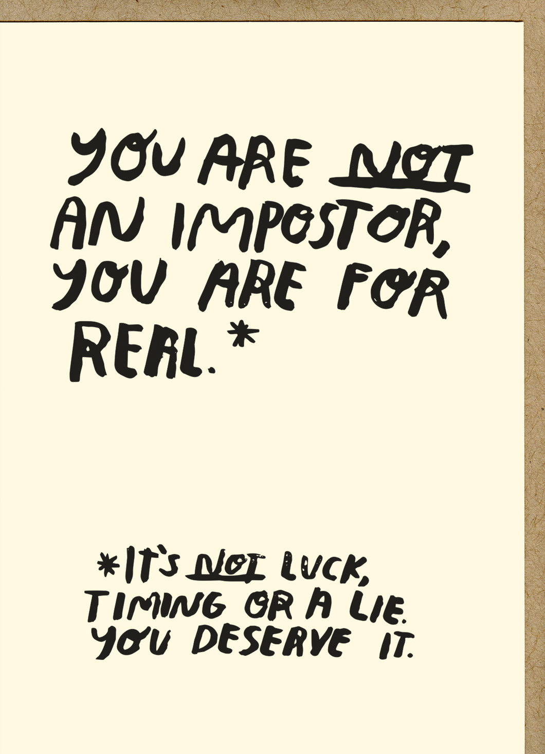 Impostor Syndrome Card