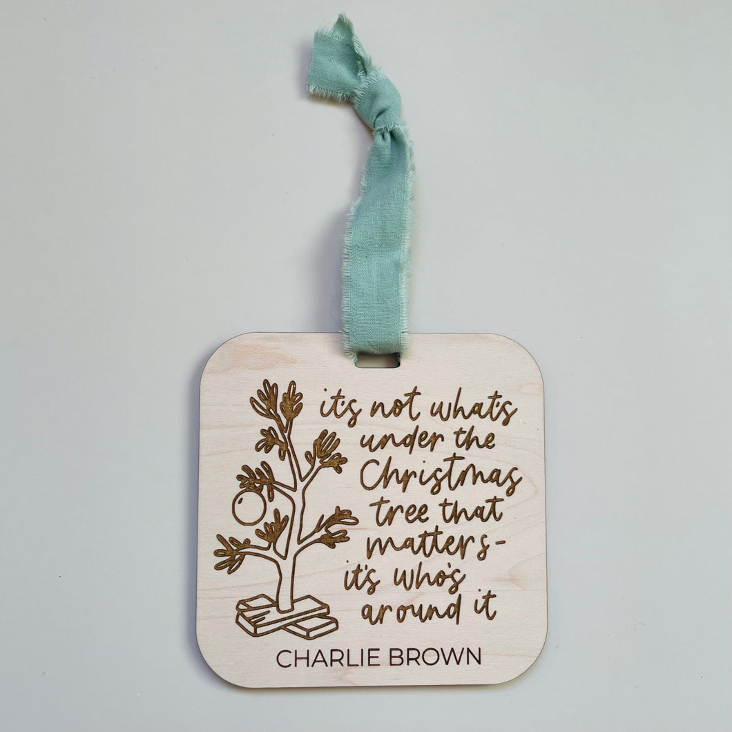 Charlie Brown Wooden Ornament